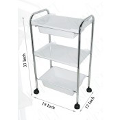 3 Level Plastic Trolley Cart